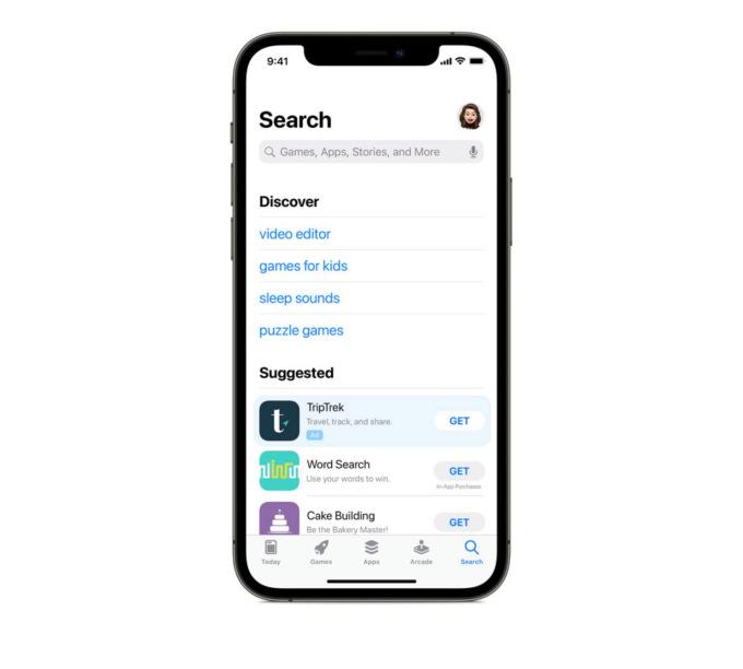Apple добавил новый рекламный слот на вкладке поиска App Store