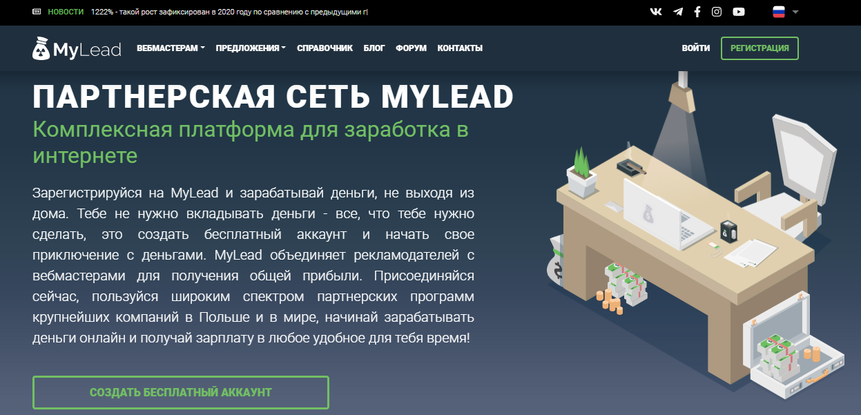 MyLead — отзывы, обзор партнерской сети
